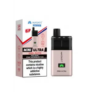 Fruit Bomb / Straw Watermelon B Gum Hayati Mini Ultra Disposable Vape